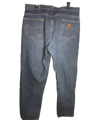Carhartt Relaxed Fit B 160 DST Mens Blue Cotton Denim Straight