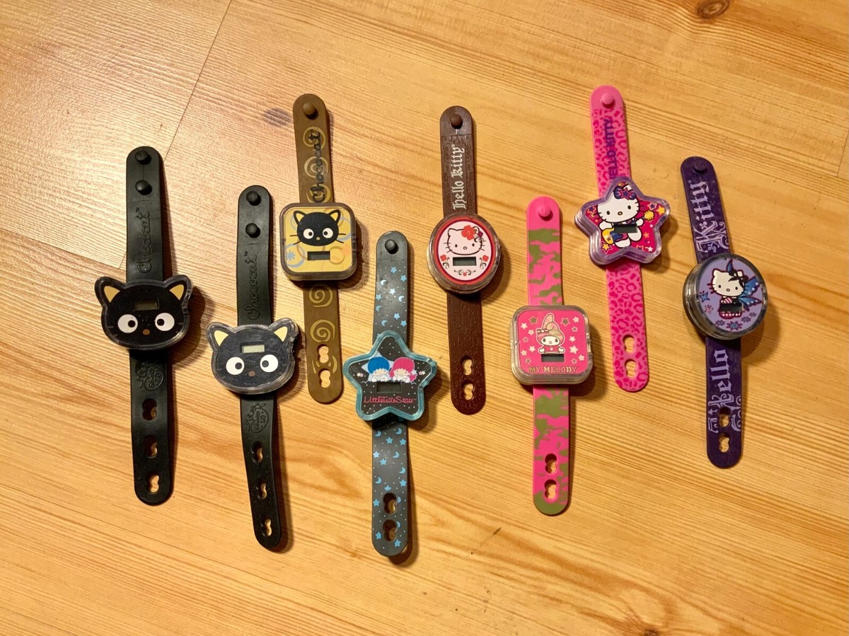 Vintage 2008 Sanrio Hello Kitty Watches LOT OF 8 McDonalds Happy
