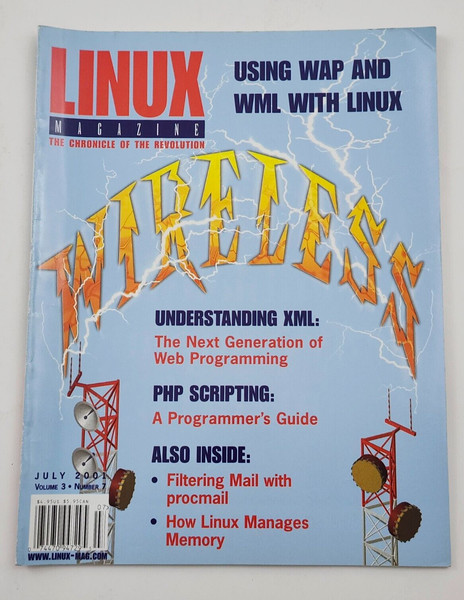 Linux Magazine PHP Scripting Wireless WAP XML Samba Volume 3 Issue 7 July 2001