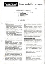 Service Manual für Grundig RTV 820