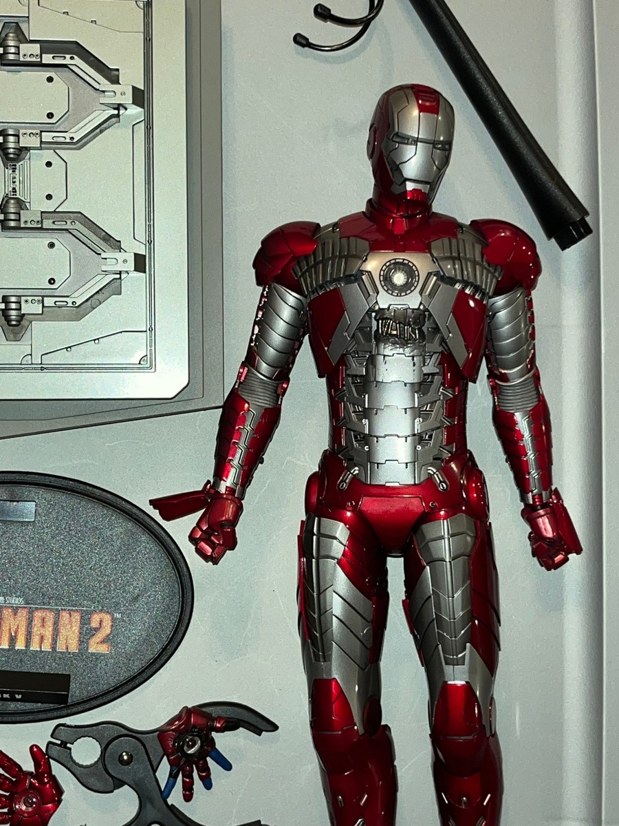 【訳あり】ホットトイズ：アイアンマン2 マークV 1/6 Scale Iron Man 2 Mark V Figure - Hot Toys Loose - MMS145