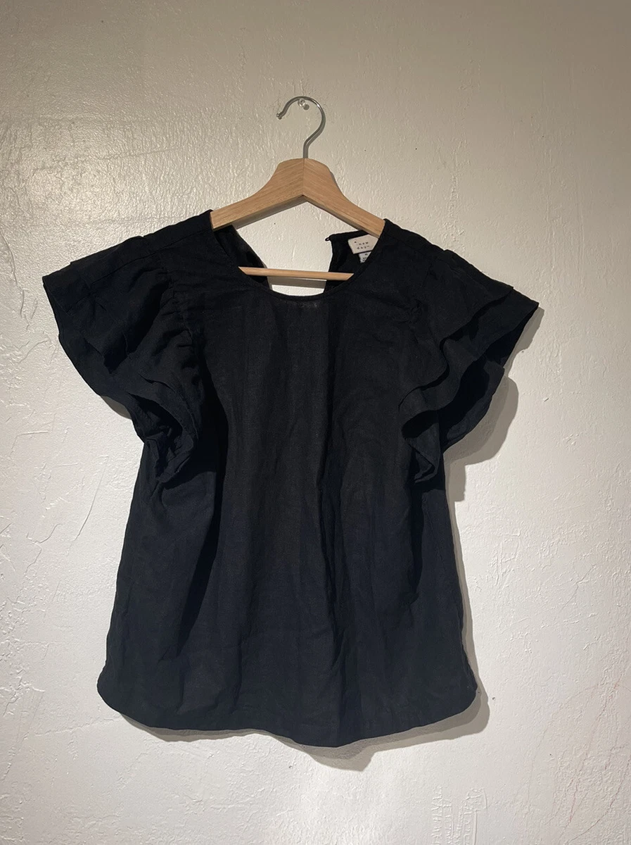 linen blouse target
