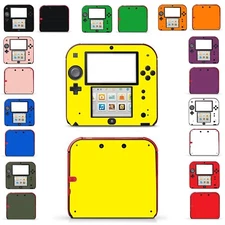 10 Pure Clean Solid Colours Vinyl Decal Cover Skin Sticker for Nintendo 2DS