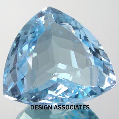 SKY BLUE TOPAZ 5 MM TRILLION  CUT 2 PCS ALL NATURAL AAA (166830)