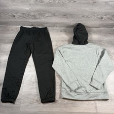 RBX Boys Size 10 Hoodie Jogger Set Gray Black Sweatshirt Sweatpants Outfit New