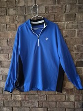 Nike Golf Tour Performance 1/4 Zip Pullover Blue Mens XL Northwood Club Crest
