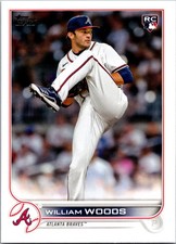 2022 TOPPS UPDATE RED DIE CUTS BASEBALL #US195 WILLIAM WOODS