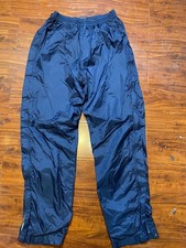 VTG 1990s JCPenney USA Olympics Brand Navy Windbreaker Pants Side Zippers SZ M