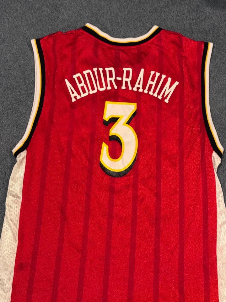 VINTAGE SHAREEF ABDUR-RAHIM JERSEY #3 NBA REEBOK ATLANTA HAWKS Jersey Size LARGE - Image 3 of 4