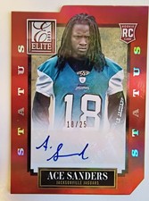 ACE SANDERS Rookie Autograph Card #18/25 Jersey# 1/1 - 2013 Panini Elite Status