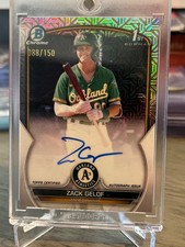 Zack Gelof Rookie Auto #CPA-ZG (AU, RC) 2023 Bowman Chrome - Prospect Autographs