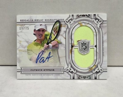 PATRICK KYPSON 2024 Topps Royalty Tennis Regalia Relic Signatures ~ AUTO #'d /75