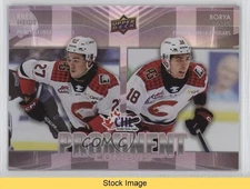 2024-25 Upper Deck CHL Prominent Combos Riley Heidt Borya Valis #PC-19 READ 14xc