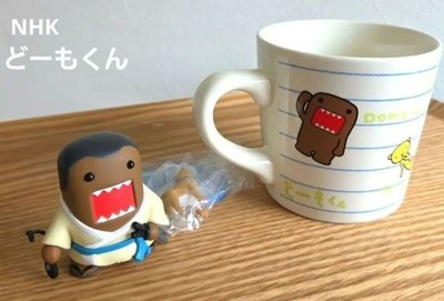 Domo Kun NHK character  Mug cup Figure set Rare collection