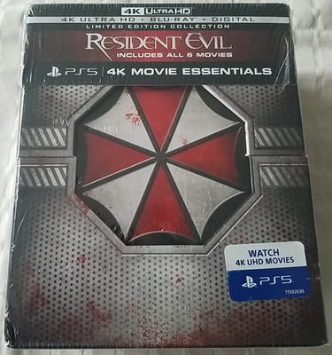 Resident Evil Complete Collection 4K UHD + Bluray 12 Disc Box Set Factory Sealed