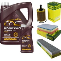 Inspektionspaket 6L Mannol Energy 5W-30 FüR VW Sharan 1.9 TDI 2.8 V6 24V Seat