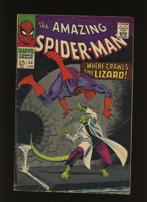 Amazing Spider-Man #44 1967 VG 2nd App of the Lizard Romita Silver Age -RareCo