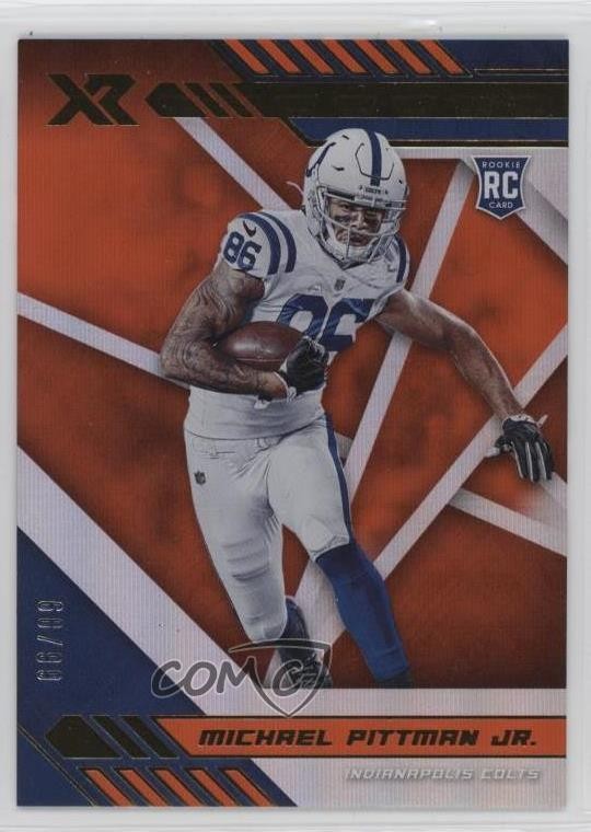 2020 Panini XR Rookie Orange 66/99 Michael Pittman Jr #122 2s2