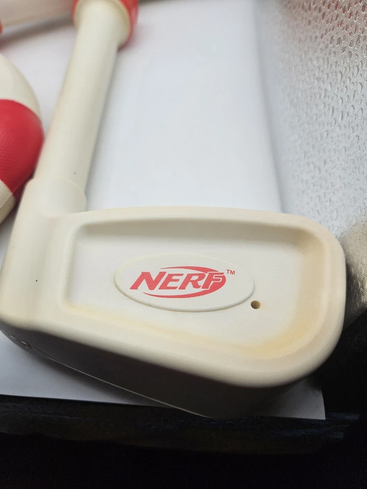 Nintendo Wii Blue Red NERF Sports Pack Attachments Baseball Golf Tennis Wheels - Image 3 of 4