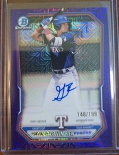 Gavin Fien 2026 Bowman Chrome Autograph BMA-GF Purple Mojo /199 Rangers
