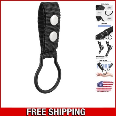 Portable Clip-On Nylon Flashlight Holder for Duty Belt - Secure and Reliable