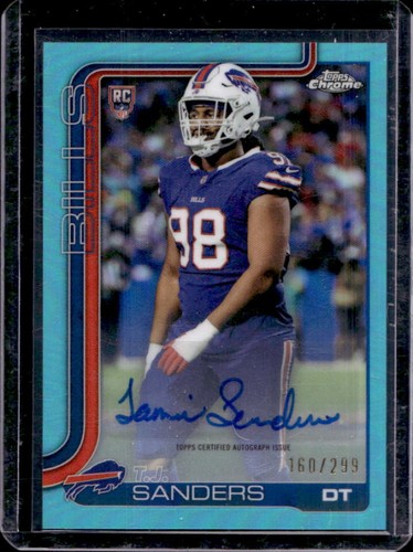2025 Topps Chrome T.J. Sanders Teal Refractor (RAW)