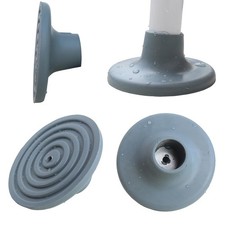 4 Pack Replacement Feet for Shower Chair Bath Seat, 1-1/8" I.D Rubber Grey