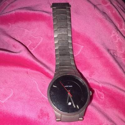 Danish Design Titanium Wristwatch Black Dial Sapphire Crystal Date 3 ATM