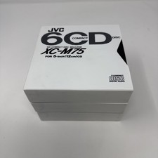 JVC 6 CD XC-M75 LOT OF 3 COMPACT DISC MAGAZINE CARTRIDGES