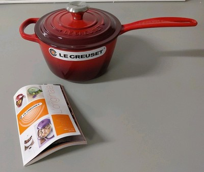 Le Creuset Signature Iron Handle Saucepan in Cerise 6-1/3in. & 1-3/4qt