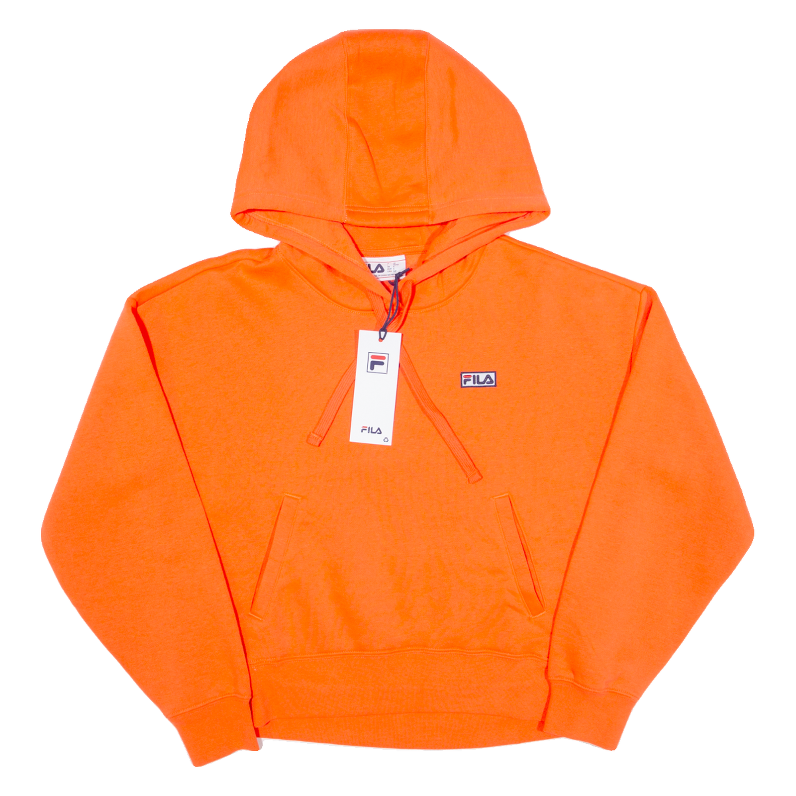 Felpa con cappuccio FILA Cropped donna arancione S