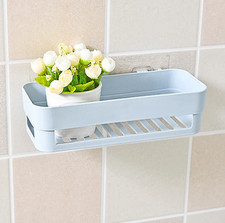 Bathroom Wall Mounted Shelves Shower Storage Rack Adhesive Shelf