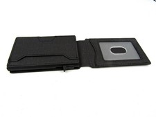 Pop Up Minimalist Slim Bifold Wallet Card Holder RFID Blocking for Men - Black