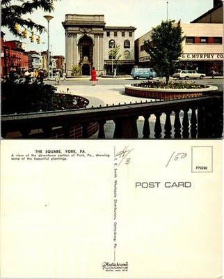 Pennsylvania(PA) York Downtown The Square G.C. Murphy Co. Graybills VTG Postcard