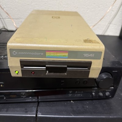 Commodore 1541 floppy disk drive POWERS ON RARE TECH Vintage ALPS DRIVE