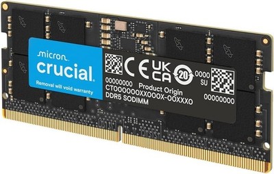 Crucial 16GB (1x16GB) DDR5-5600 SO-DIMM Laptop Memory Modules RAM CT16G56C46S5