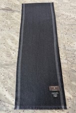 TESSITURA DI NOVARA by Ermenegildo Zegna Scarf Grey 100 Virgin Wool M In Italy