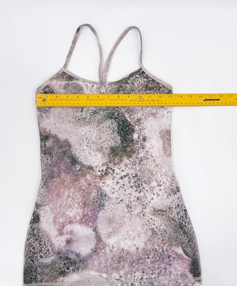 Camiseta sin mangas Lululemon para mujer 4 rosa verde sujetador incorporado ropa deportiva de yoga Foto 3 de 4