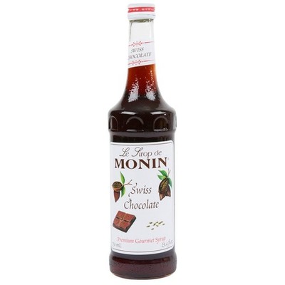Monin Swiss Chocolate Syrup 750ml Versatile Flavor for Beverages and Desserts