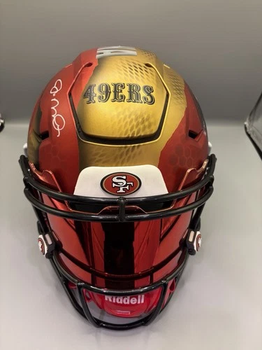 Joe Montana Signed 49ers Riddell Painted SpeedFlex Full Size Helmet Beckett BAS