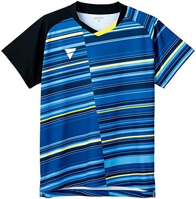 VICTAS Unisex Table Tennis Shirt V-GS223 Blue M 512102 NEW