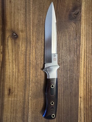 Rare Vintage Al Mar SERE 6 PP 172/200 Serrated Fixed Blade Seki Japan