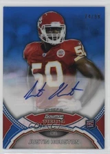 2011 Bowman Sterling Blue Refractor /99 Justin Houston #BSA-JHO Rookie Auto RC