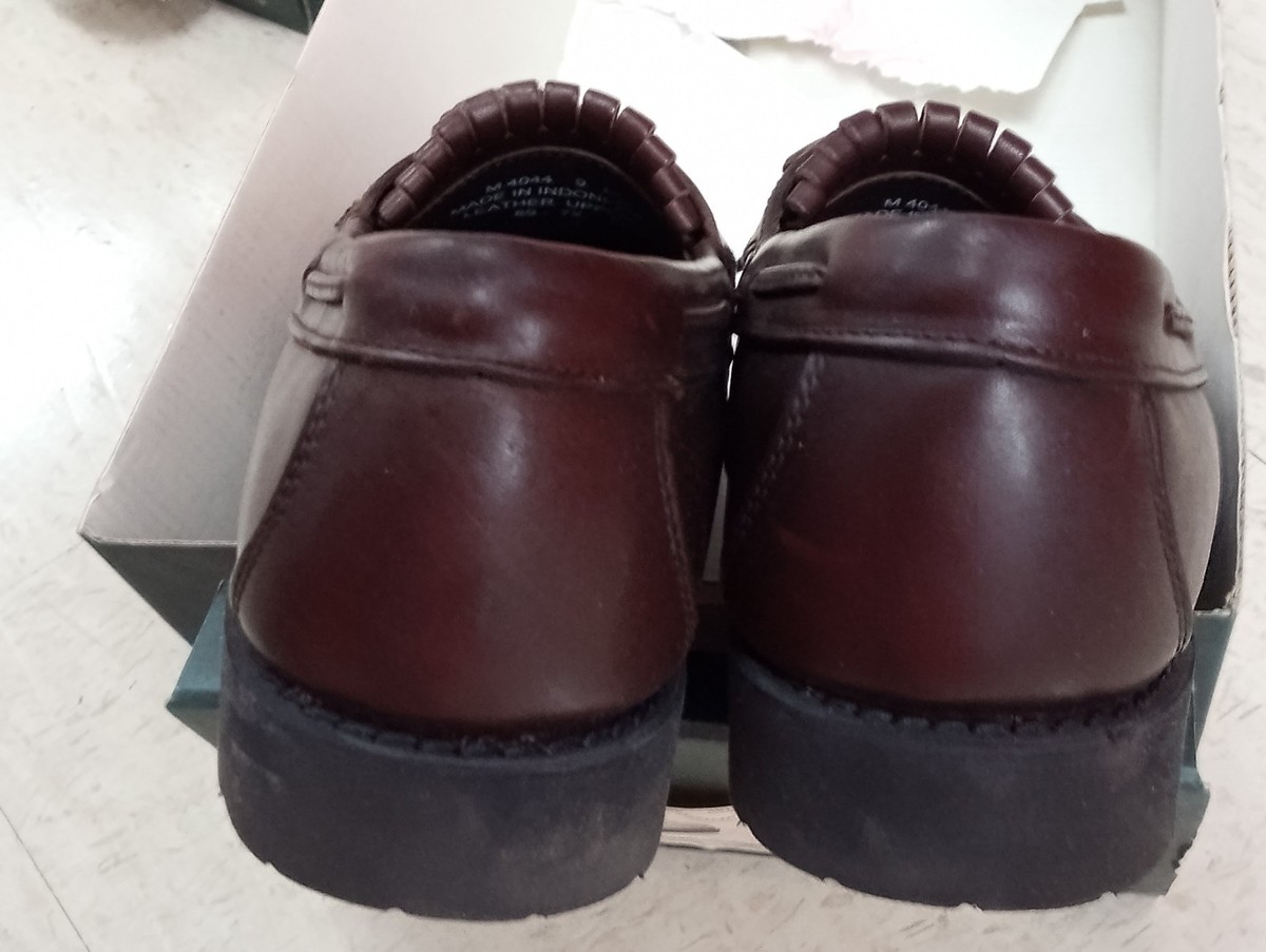 #4547 Rockport mens brown loafers shoes size 8.5 leather upper Men main image 2