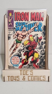 IRON MAN & SUB MARINER #1 SILVER AGE 1968 KEY MARVEL COMICS VF MID GRADE e3