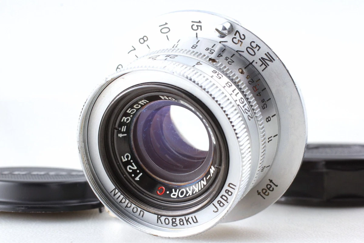Nikon NIKKOR W Camera Lenses 35mm Focal f/2.5 Maximum Aperture for