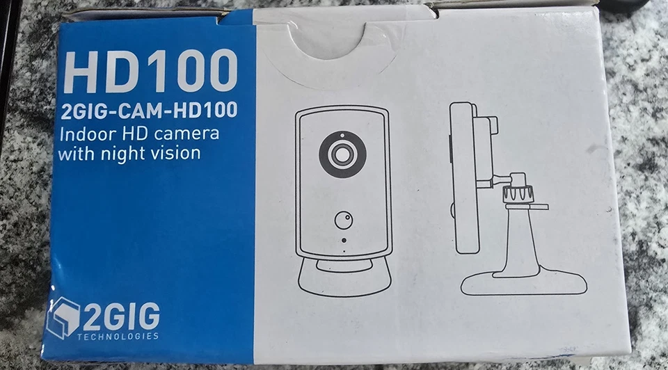 2Gig 2GIG-CAM-HD100 1MP Wireless Indoor Cube IP Security Camera Brand New 3 left - Image 2 of 4