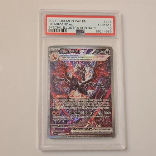 Pokémon TCG Charizard ex 234/091 SV: Paldean Fates Special Illustration PSA 10