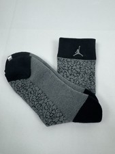 Nike Air Jordan Boy  s Socks Casual Black Grey Elephant Print Size 5-7yrs NEW