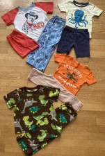 4 Carters Pj Set Pajamas SS Pants/Shorts Dinos Frenchie, Airplane, Octopus Sz 4T